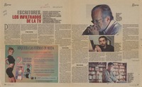 Escritores, los infiltrados de la TV  [artículo] Claudia Guzmán V.