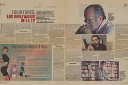 Escritores, los infiltrados de la TV  [artículo] Claudia Guzmán V.