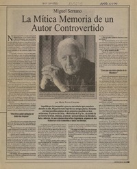 La mitica memoria de un autor controvertido  [artículo].