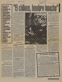 "El chileno, hombre huacho"  [artículo] Alessandra Burotto.