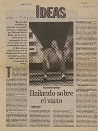 Bailando sobre el vacío  [artículo] Faride Zerán.