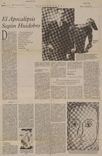 El apocalípsis según Huidobro  [artículo] Oscar Hahn.