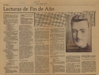 Lecturas de fin de año  [artículo] Enrique Lafourcade.