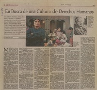 En busca de una cultura de derechos humanos  [artículo] Sergio Muñoz.