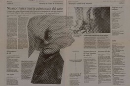 Nicanor Parra tras la quinta pata del gato  [artículo] Winston Manrique Sabogal.