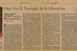 Otra vez la teología de la liberación  [artículo] Mirko Skarica.