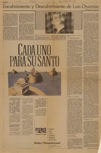 Encubrimiento y descubrimiento de Luis Oyarzún  [artículo] Enrique Lafourcade.