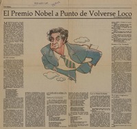 El Premio Nobel a punto de volverse loco  [artículo] Enrique Lafourcade.