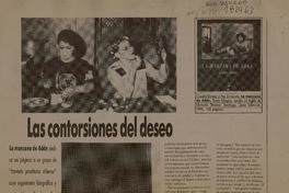 Las contorsiones del deseo  [artículo] Nelly Richard.