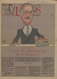 A mí, mis demonios que me los respeten!  [artículo] Ana María Larraín.