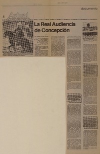La Real Audiencia de Concepción  [artículo] Fernando Campos Harriet.