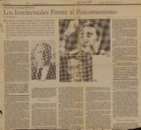 Los intelectuales frente al poscomunismo  [artículo] Claudia Baca.