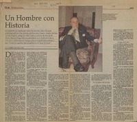 Un hombre con historia  [artículo] Carmen Figueroa Cox.