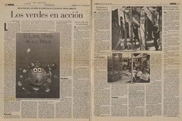 Los verdes en acción  [artículo] Ximena Fuentes.