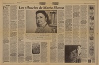 Los silencios de Marta Blanco  [artículo] Faride Zerán.