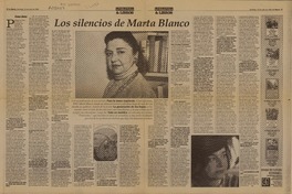 Los silencios de Marta Blanco  [artículo] Faride Zerán.