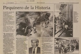 Pirquinero de la historia  [artículo] Mauricio Illanes Naranjo.