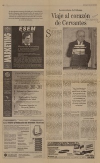 Viaje al corazón de Cervantes  [artículo] Jorge Edwards