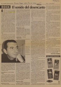 El sonido del desencanto  [artículo] Jean Paul Oyarzún