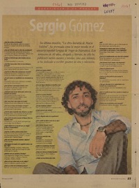 Sergio Gómez : entrevista [artículo]