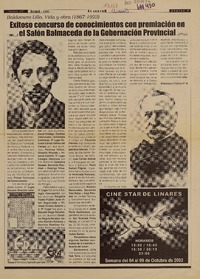 Exitoso concurso de conocimientos con premiación en el Salón Balmaceda de la Gobernación Provincial.  [artículo]