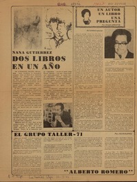 Dos libros en una año.  [artículo]
