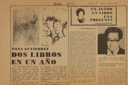 Dos libros en una año.  [artículo]