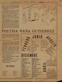 Poetisa Nana Gutiérrez  [artículo] Franko Melo.