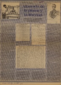 Alborada de la pluma y la libertad.  [artículo]