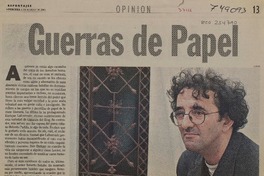 Guerras de papel  [artículo] F. V. F.