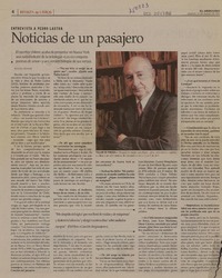 Noticias de un pasajero [entrevistas] [artículo] : Beatriz Berger.