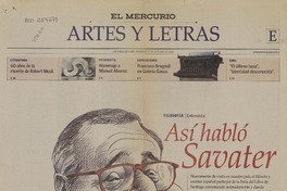 Así habló Savater  [artículo] Patricio Tapia.