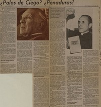 ¿Palos de ciego? ¿Penaduras?  [artículo] Enrique Lafourcade.