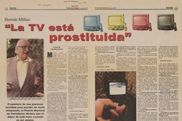 "La TV está prostituida"  [artículo] Jorge Abasolo Aravena.