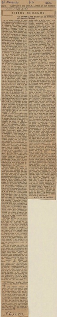 La sombra del humo en el espejo"  [artículo] Raúl Silva Castro.