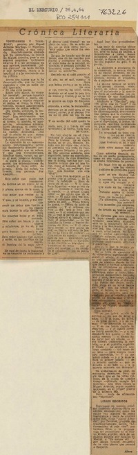 Destierros y tinieblas"  [artículo] Alone.