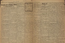 Bosquejo de la literatura chilena  [artículo] Pedro N. Cruz.