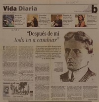 "Después de mí todo va a cambiar"  [artículo] Gabriel Castro Rodríguez.