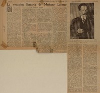 La Vocación literaria de Mariano Latorre  [artículo] Ricardo A. Latcham.