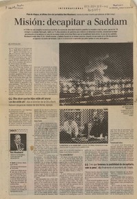 Misión : decapitar a Saddam  [artículo] Maureen Halpern.