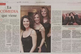 La comedia que viene  [artículo] Javier Ibacache.