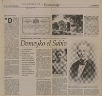 Domeyko el Sabio  [artículo] María de los Angeles Covarrubias.