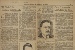 "El Cielo" de Enrique Lafourcade  [artículo] Mario Espinosa W.