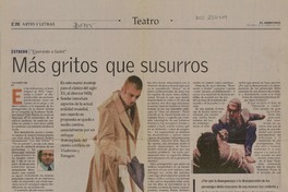 Más gritos que susurros  [artículo] Juan Andrés Piña.