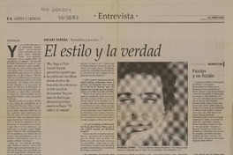 El estilo y la verdad  [artículo] Esteban Cabezas.