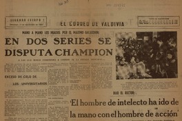 "El Hombre de intelecto ha ido de la mano con el hombre de acción".  [artículo]