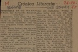 Memorias de un Tolstoyano  [artículo] Alone.
