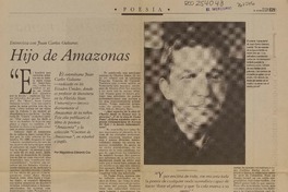 Hijo de amazonas  [artículo] Magdalena Edwards Cox.