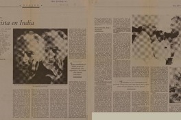 Protagonista en India  [artículo] Juan Manuel Vial.