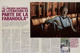 "El Premio Nacional de Literatura es parte de la farandula"  [artículo] Sonia Lira.